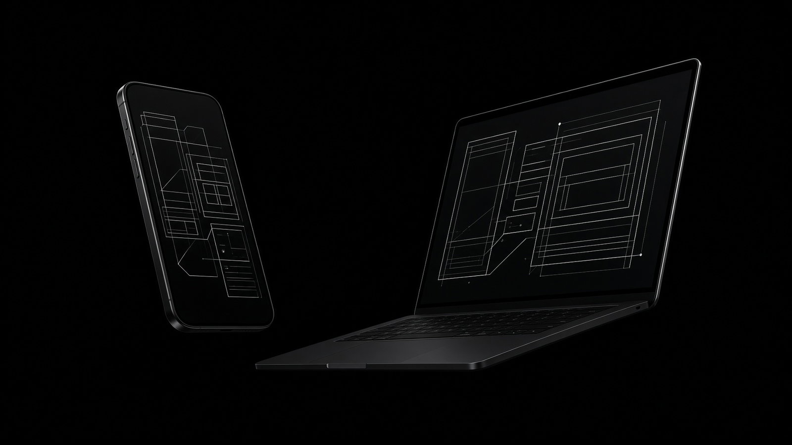 UNFLD products on glass devices in a dark void